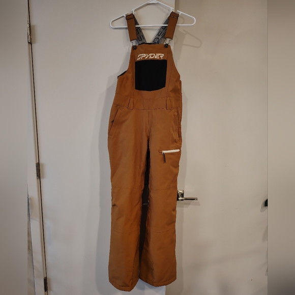 NWOT Spyder Women's Caramel Terrain Bibs Size XS - Picture 12 of 12